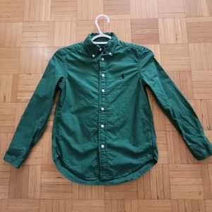 Kids Ralph Lauren Green Dress Shirt